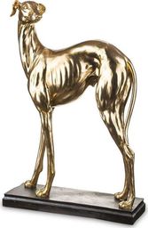 Pigmejka Figurka Pies złoty tworzywo sztuczne 65x40x16 cm uniwersalny