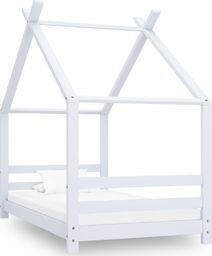  vidaXL VidaXL Rama łóżka dziecięcego, biała, lite drewno sosnowe, 80 x 160 cm