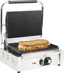 Grill elektryczny vidaXL VidaXL Opiekacz do panini, żebrowany, 2200 W, 44 x 41 x 19 cm