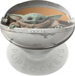  PopSockets PopSockets PopGrip - Wysuwana podstawa i uchwyt do smartfonów i tabletów z wymiennym wieczkiem - Kapsuła dziecięca (Baby Yoda)