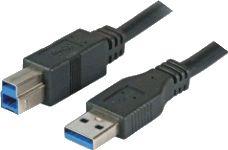 Kabel USB Mcab USB-A - USB-B 3 m Czarny (7300036)