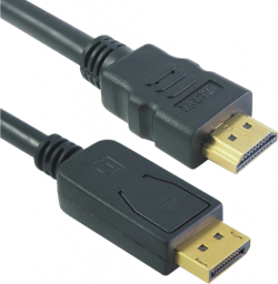 Kabel Mcab DisplayPort - HDMI 1m czarny (7003464)