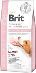  Brit Grain-free Veterinary Diet Hypoallergenic - sucha karma dla szczeniąt i psów dorosłych z problemami dermatologicznymi 2 kg