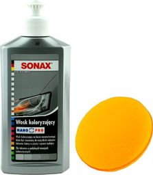  Sonax ZESTAW: Sonax Nano wosk koloryzujący - Srebrny 250ml + Aplikator K2 L710 uniwersalny