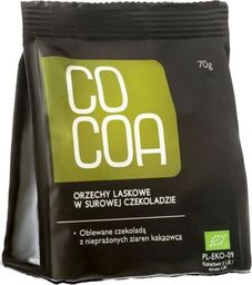 Cocoa ORZECHY LASKOWE W SUROWEJ CZEKOLADZIE BIO 70 g - COCOA