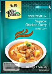  Asian Home Gourmet Pasta do singapurskiego kurczaka curry, Nonya Curry 50g - Asian Home Gourmet uniwersalny