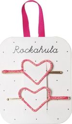 Rockahula Kids Rockahula Kids - wsuwki do włosów Glitter Heart Neon Pink