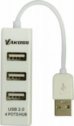 HUB USB Vakoss TC-234UX 4x USB-A 2.0 (TC-234UX)