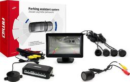  AMiO Zestaw czujników parkowania tft 4,3  z kamerą hd-301-ir 4 sensory czarne
