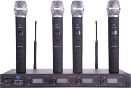 Mikrofon Azusa Mikrofon PLL-400 UHF 4 kanały (4 mikrofony do ręki)