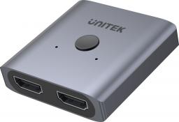  Unitek Dwukierunkowy przełącznik HDMI 2.0 4K 2na1