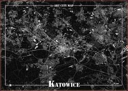  Art-Map Plakat dekoracyjny - Katowice