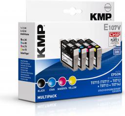 Tusz KMP KMP E107V zestaw tuszy, czarny, cyjan, magenta, żółty do Epson T 071 (1607,4005)
