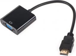 Adapter AV LechPol D-Sub (VGA) Mini - HDMI czarny (KOM0842)