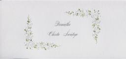 MAK Karnet Chrzest DL C15 - Białe kwiaty