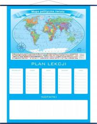  Artglob Plan lekcji - mapa Świat Polityczny