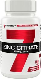  7NUTRITION 7Nutrition Zinc Citrate 15mg - 100kaps