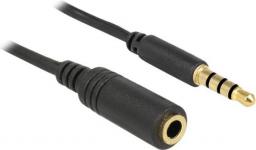 Kabel Delock Jack 3.5mm - Jack 3.5mm 1m czarny (84666)