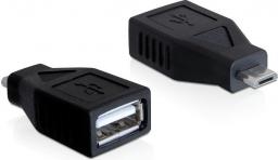 Adapter USB Delock microUSB - USB Czarny  (65296)