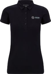 Mercedes AMG Petronas F1 Team Koszulka polo damska Classic czarna Mercedes AMG F1 2020 M