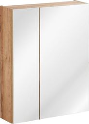  Elior Podwieszana szafka łazienkowa z lustrem - Malta 5X Dąb 60 cm