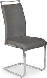  Halmar Krzesło K348 szare z uchwytem na chromowanej płozie HALMAR