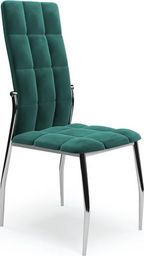 Halmar Krzesło K416 VELVET ciemno zielone tapicerowane aksamitem HALMAR
