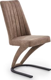  Halmar Krzesło K338 brązowe z przeszyciami na jednej nodze HALMAR