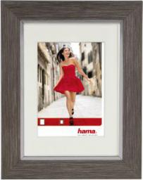 Ramka Hama Porto 13x18, Plastik, szara (125648)