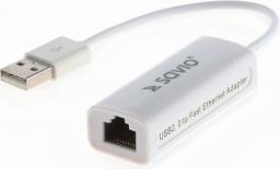 Karta sieciowa Savio USB na RJ45 Biały (cl-24)