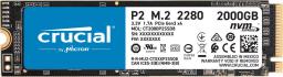 Dysk SSD Crucial P2 2TB M.2 2280 PCI-E x4 Gen3 NVMe (CT2000P2SSD8)