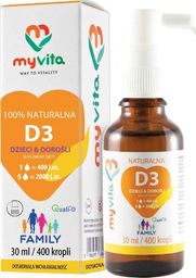 MYVITA MyVita - Naturalna wit D3 dzieci dorośli - 30ml uniwersalny