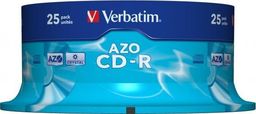  Verbatim CD-R 700 MB 52x 25 sztuk (43352)