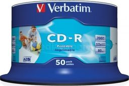  Verbatim CD-R 700 MB 52x 50 sztuk (43745)