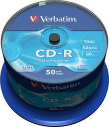 Verbatim CD-R 700 MB 52x 50 sztuk (43351)