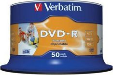  Verbatim DVD-R 4.7 GB 16x 50 sztuk (43533)
