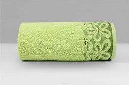 Greno Ręcznik Greno Bella 30x50 jasno zielony w kwiaty GRENO