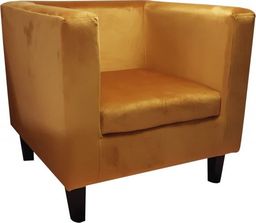  Atos Fotel GRON VELVET żółty tapicerowany do salonu ATOS