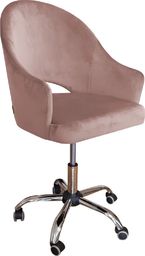 Krzesło biurowe Atos Velvet Różowe