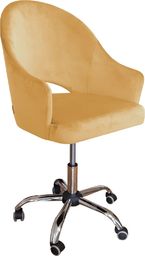 Krzesło biurowe Atos Velvet Żółte