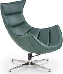  Halmar Zielony fotel LUXOR - kształt kubełkowy HALMAR