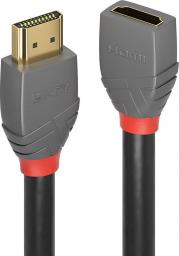 Kabel Lindy HDMI - HDMI 0.5m szary (36475)