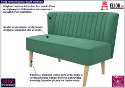  Elior Romantyczna sofa Shelly - zielona