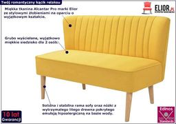  Elior Romantyczna sofa Shelly - żółta