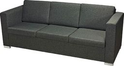  Elior Trzyosobowa ciemnoszara sofa loftowa - Sigala 3Q