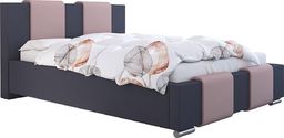 Elior Podwójne łóżko tapicerowane 140x200 - Lamar 2X + materac piankowy Contrix Visco Premium