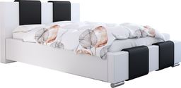  Elior Tapicerowane łóżko z pojemnikiem 160x200 - Lamar 2X + materac piankowy Contrix Superb