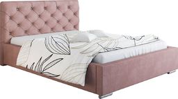  Elior Małżeńskie łóżko z zagłówkiem 180x200 - Loran 2X + materac piankowy Contrix Visco Premium