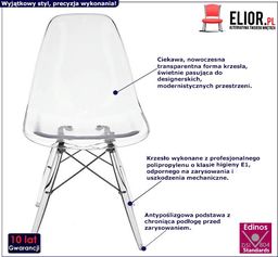  Elior Designerskie krzesło Yagi - transparentne