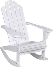  Elior Białe bujane krzesło ogrodowe - Daron (E5351)